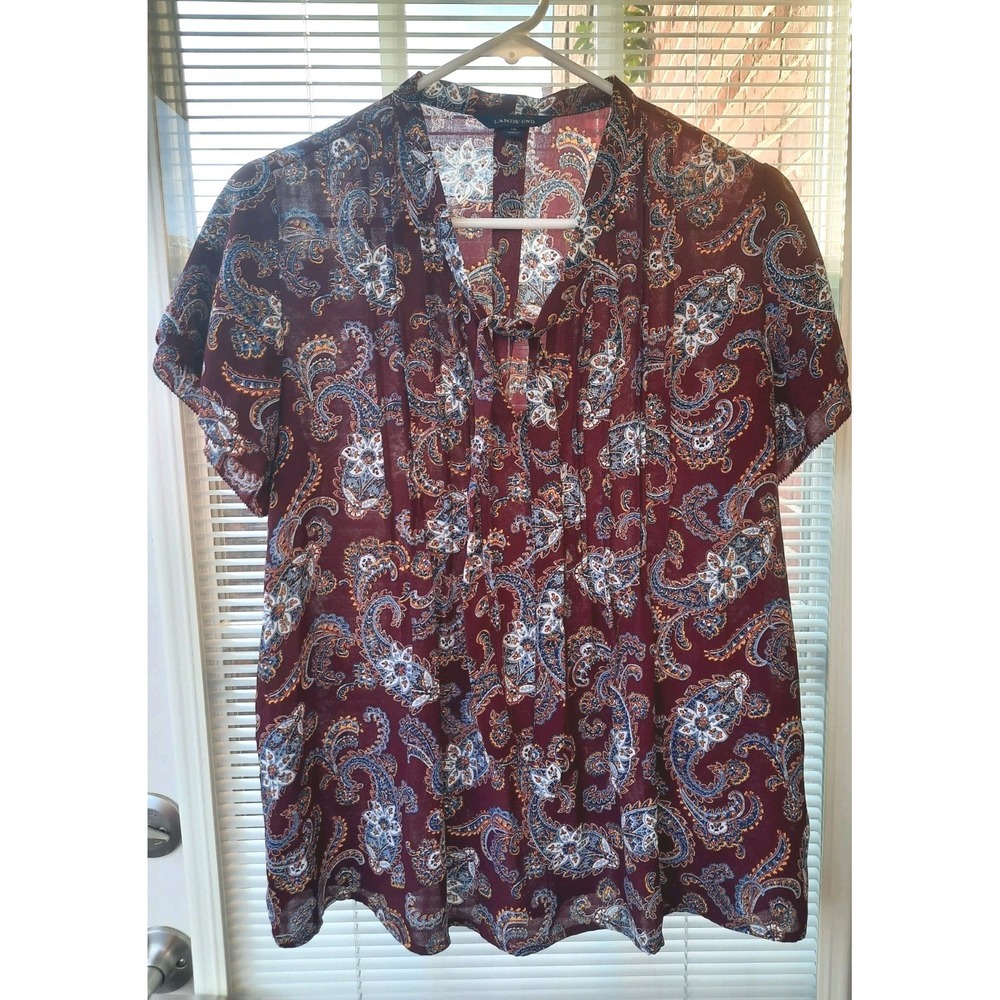 Lands End Womens Shirt Size 10 Pre-owned - Picture 3 of 8